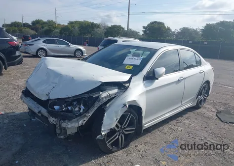 2016 Honda Accord Sport z USA, uszkodzony, nr VIN 1HGCR2F5XGA174875